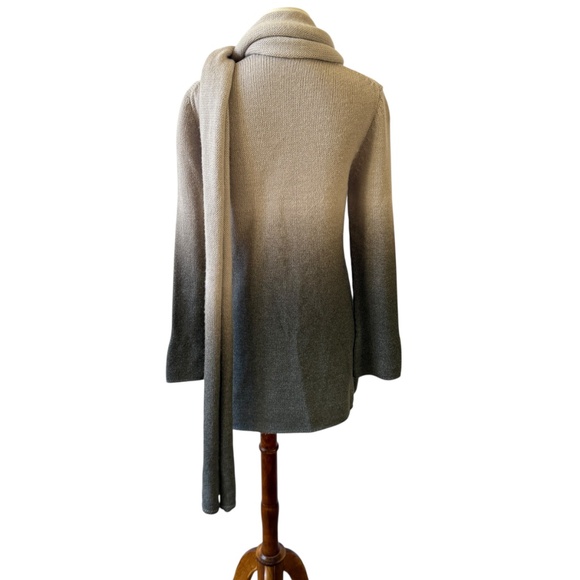 MARC CAIN SWEATER CARDIGAN SCARF SET WOOL ALPACA BLD COZY CHIC LUXURY KNIT 2 - Picture 7 of 12